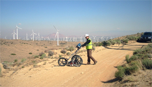 Underground Utilities Located at California Wind Farm