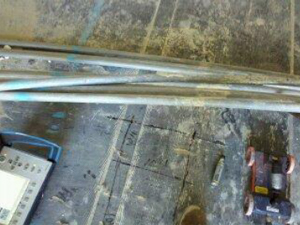GPR Equipment Locates Rebar