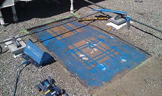 Column And Rebar Locating In The Central Valley Of California