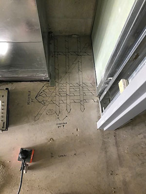 Concrete Scanning Prior to Coring Downtown - San Diego, CA