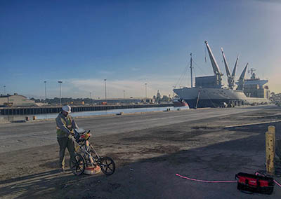 GPR Scanning for Utility Lines Prior to Boring - Hueneme, CA