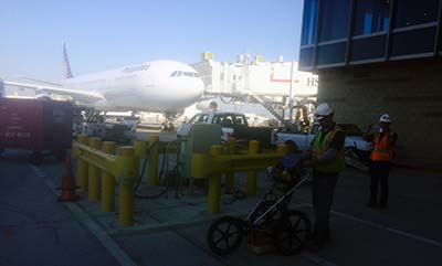 Private Utility Scan at Airport - Los Angeles, CA